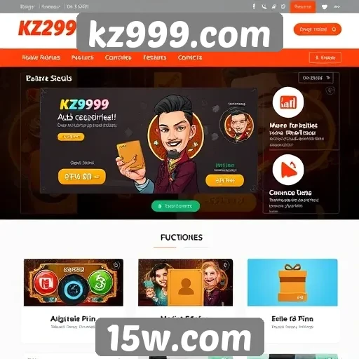 Exploração das funcionalidades do site kz999.com